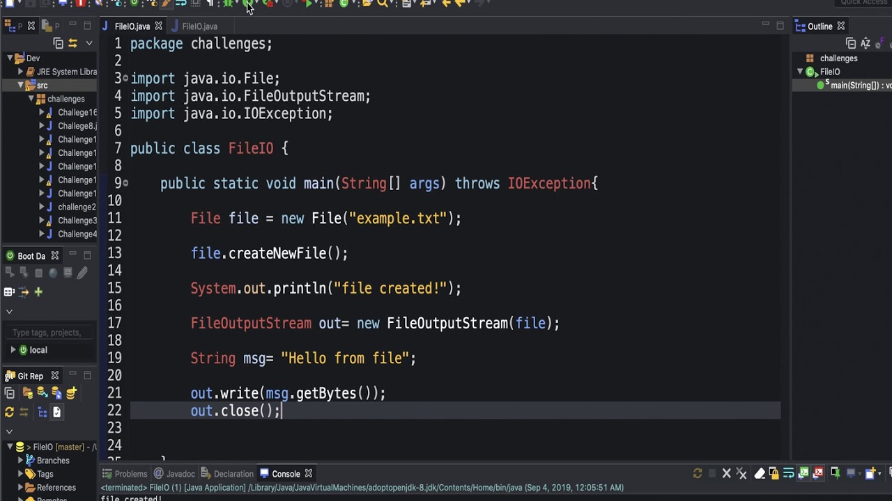 Java- File I/O - YouTube