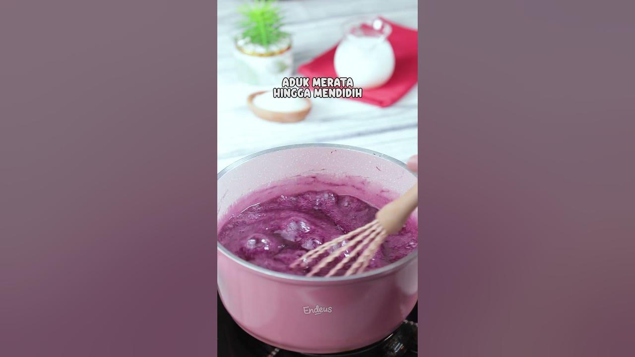 Ide bikin es yang segar anti mainstream 😱 #Endeus #ResepMinuman #Dessert #EsTaroLumut #Minuman