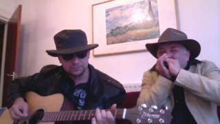 Video thumbnail of "Led Zeppelin Bring it on home acoustic version with harmonica"