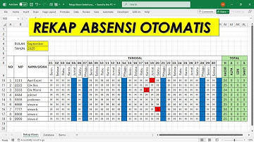 Cara Gila Auto Rekap Absensi di Excel Tanpa Ribet ( Template Free )