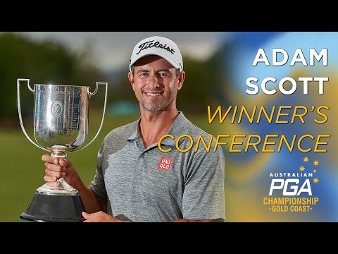 Adam Scott Winner's Conference - 2019 Australian PGA ...