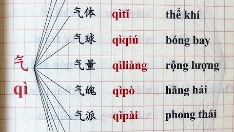 HỌC 1 BIẾT 12! MỞ RỘNG TỪ VỰNG TIẾNG TRUNG VỚI 气 và 子 🌸 Tiếng Trung An Nhiên Tây Nguyên