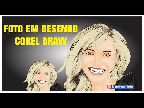 TRANSFORMAR FOTO EM DESENHO CARICATURA LOGOMARCA COREL DRAW