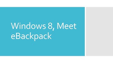 Windows, Meet eBackpack