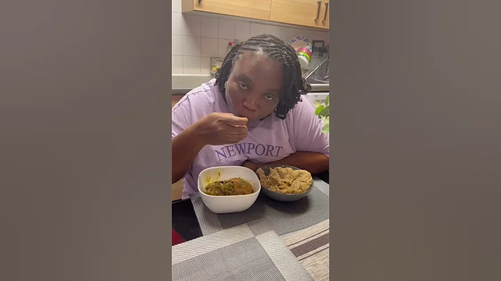 Oat FuFu with Okra Soup Mukbang asmr