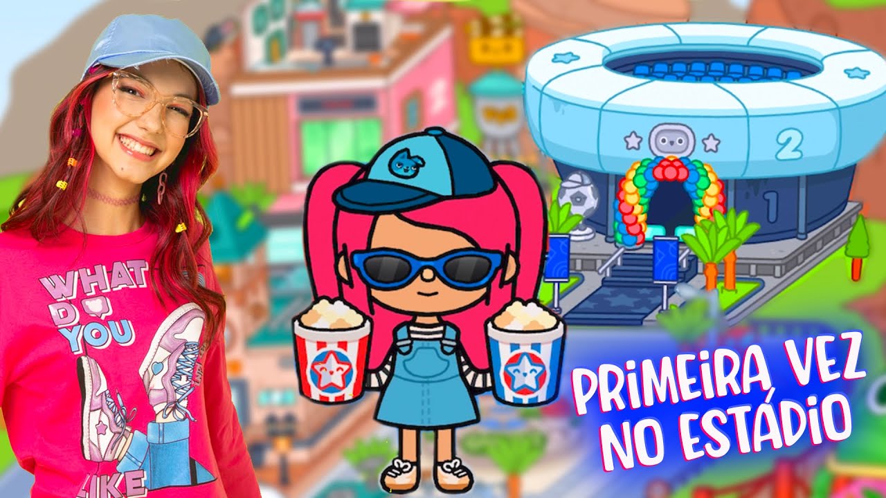 VISITAMOS o NOVO ESTÁDIO DE FUTEBOL do TOCA LIFE WORLD | Família Luluca