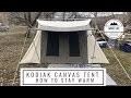 Kodiak Canvas Tent | How to keep warm cold camping with a Mr. Heater Buddy, Tutorial/Review