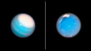 Реальные фото дальних планет. Вот так выглядят Уран и Нептун на самом деле. Фото с телескопа Хаббл.