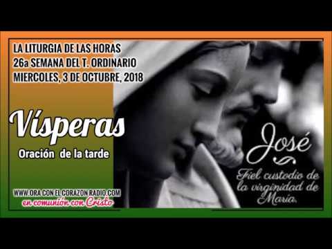 VISPERAS- ORACION DE LA TARDE - MIERCOLES 3 DE OCTUBRE, 2018 XXVIª SEMANA DEL TIEMPO ORDINARIO agradecimiento frases