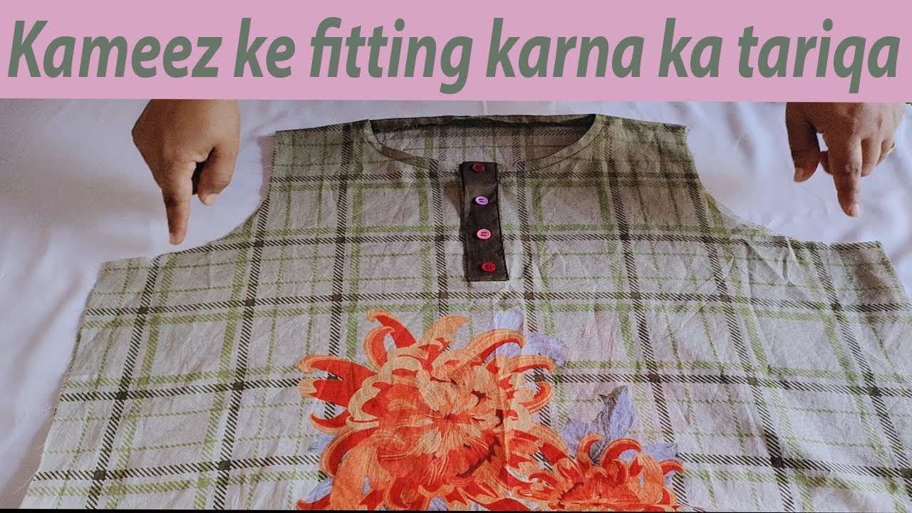 Very easy method on how to insert pleats for perfect fitting of kurti |  कमीज़ में pleats कैसे डालें | | Very easy method on how to insert pleats  for perfect fitting