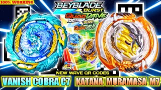 VANISH COBRA C7 QR CODE | KATANA MURAMASA M7 QR CODE | 100% WORKING | BEYBLADE BURST QUAD DRIVE APP