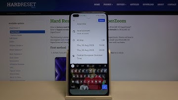 How to Add Event to Calendar in REALME X3 SuperZoom – Create Calendar Reminder