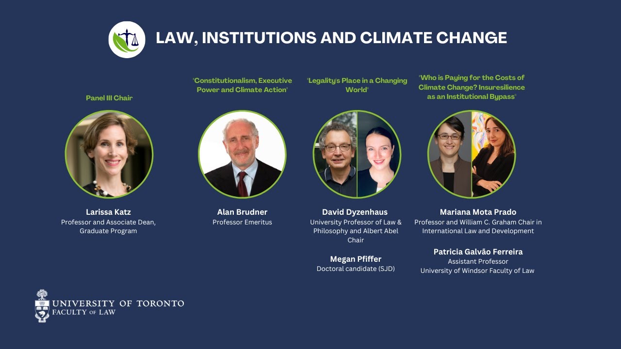 Panel 3 - Law, Institutions and Climate Change