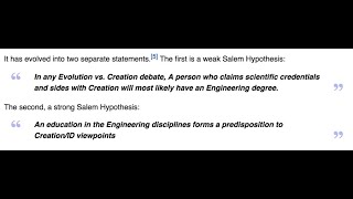 The Salem Hypothesis Strikes Back
Watching Reverse Engineering: The Genius of God’s Design |Eric Hovind and Prof. Stuart Burgess: https://www.youtube.com/watch?v=rsnMW9KIQlI The Salem Hypothesis Strikes Back