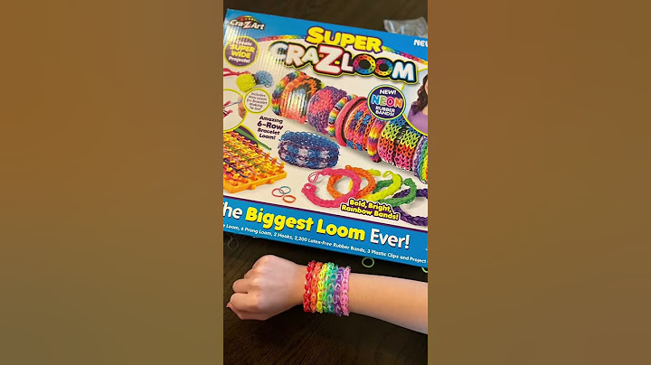 @emma_and_olivia_play are creating bracelet magic with the Super Cra-Z-Loom Rubber Bands!🤩🌈💖