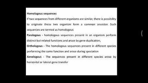 Bioinformatics 6- Sequence Comparison.