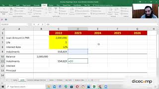 04. Yearly Loan Amortization Schedule | Crash Course on Financial Modeling Using Excel