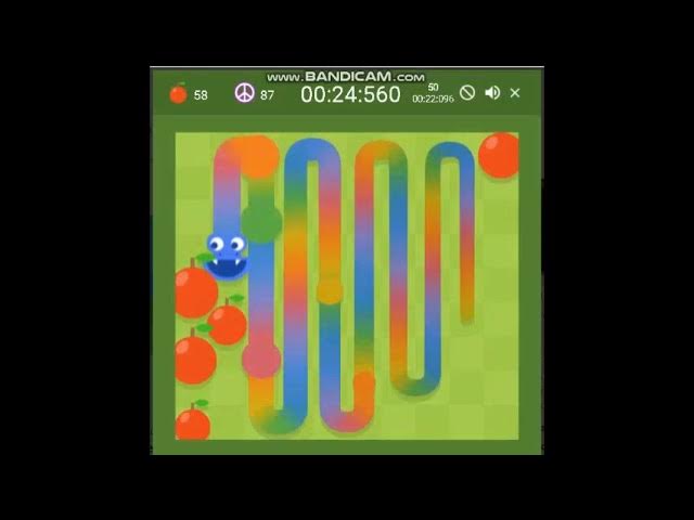 Google Snake Game - Classic Mode: 100 Apples em 4:47.97 