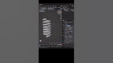 Spring in blender . Screw modifier | blender basics