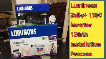 Luminous Zelio+ 1100/12v Pure Sine Wave Inverter Installation || Best Inverter for Home
