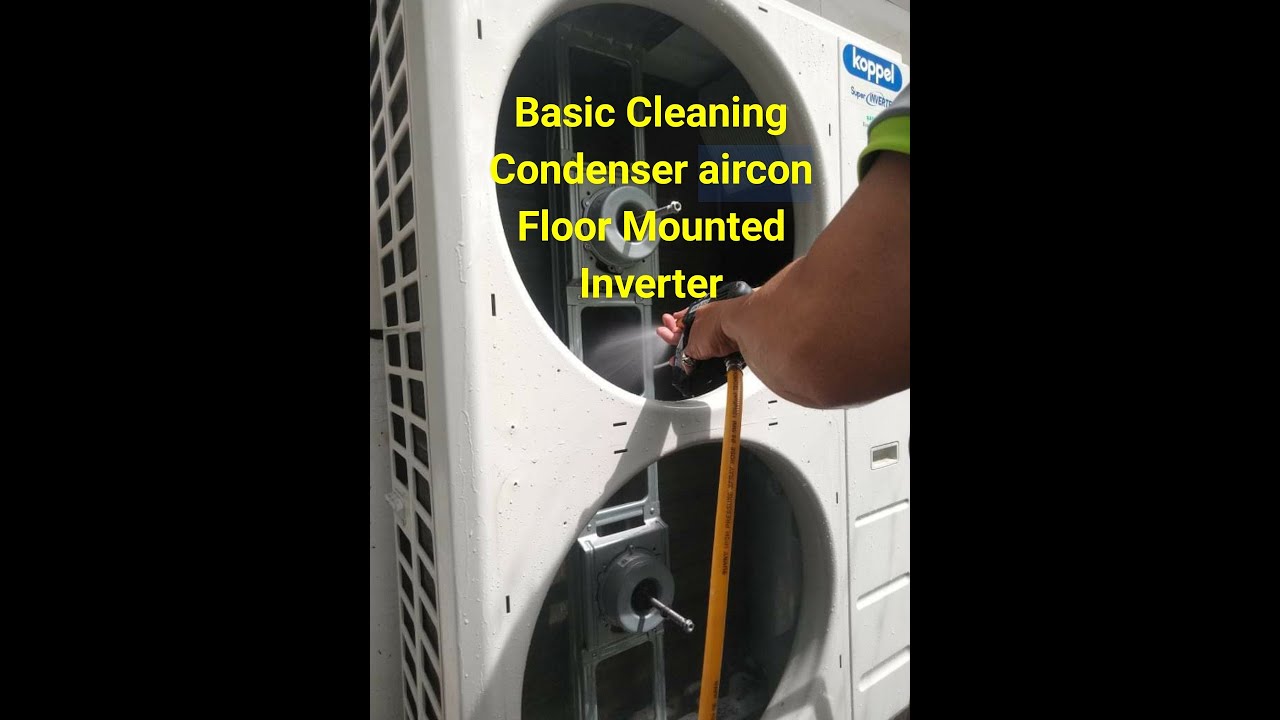 Cleaning Aircon Condenser double fan blower Basic cleaning(Basic sa Pag