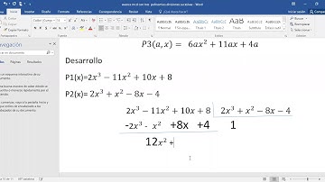 mcd de tres polinomios con divisiones sucesiva