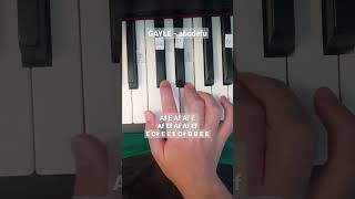 GAYLE - abcdefu - piano tutorial