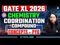 GATE XL 2026 CHEMISTRY COORDINATION COMPOUND CONCEPT+ PYQS