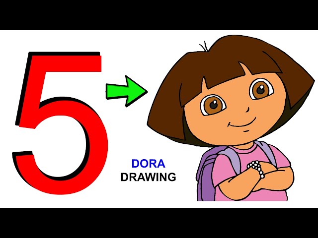 Coloring of Dora on horseback - Dora The Explorer Kids Coloring Pages