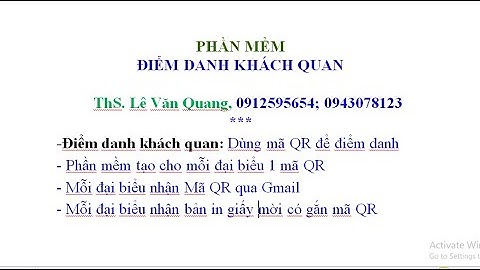 ĐẠI BIỂU NHẬN MÃ QR QUA EMAIL, THỰC HIỆN BẰNG MAIL MERGE TRONG GOOGLE Sheet-Mail merge for Mail