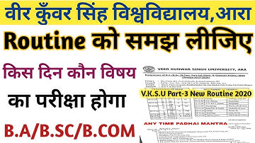 Vksu Part-3 New Routine जारी || Routine को समझ लीजिए || 17 दिसंबर से Objective OMR पर होगा परीक्षा