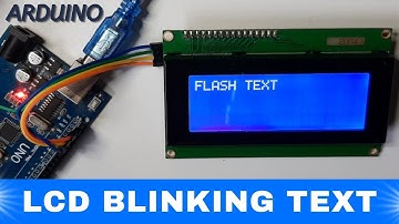 LCD I2C Blinking Text Using Arduino