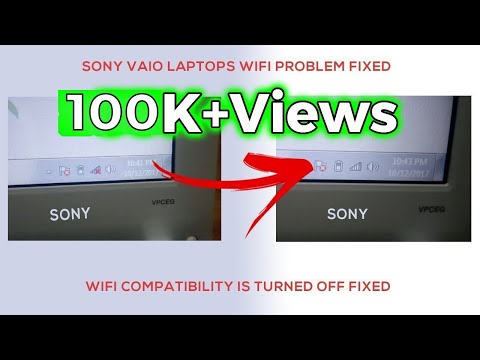 How to fix Sony Vaio laptops problem : Wifi compatibility is turned off or signal not coming | FIX