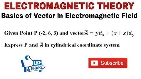 16. Numerical Problem on Transformation of Vector in  Co-ordinateSystem in Electromagnetic Theory