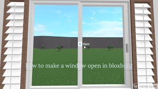 How to make a opening door in bloxburg|