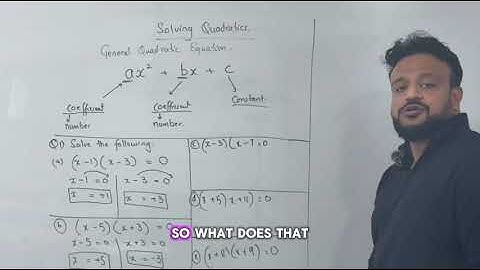 Solving Quadratic Equation GCSE 