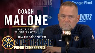 Coach Malone Full Post Game Five Press Conference vs. Timberwolves 🎙