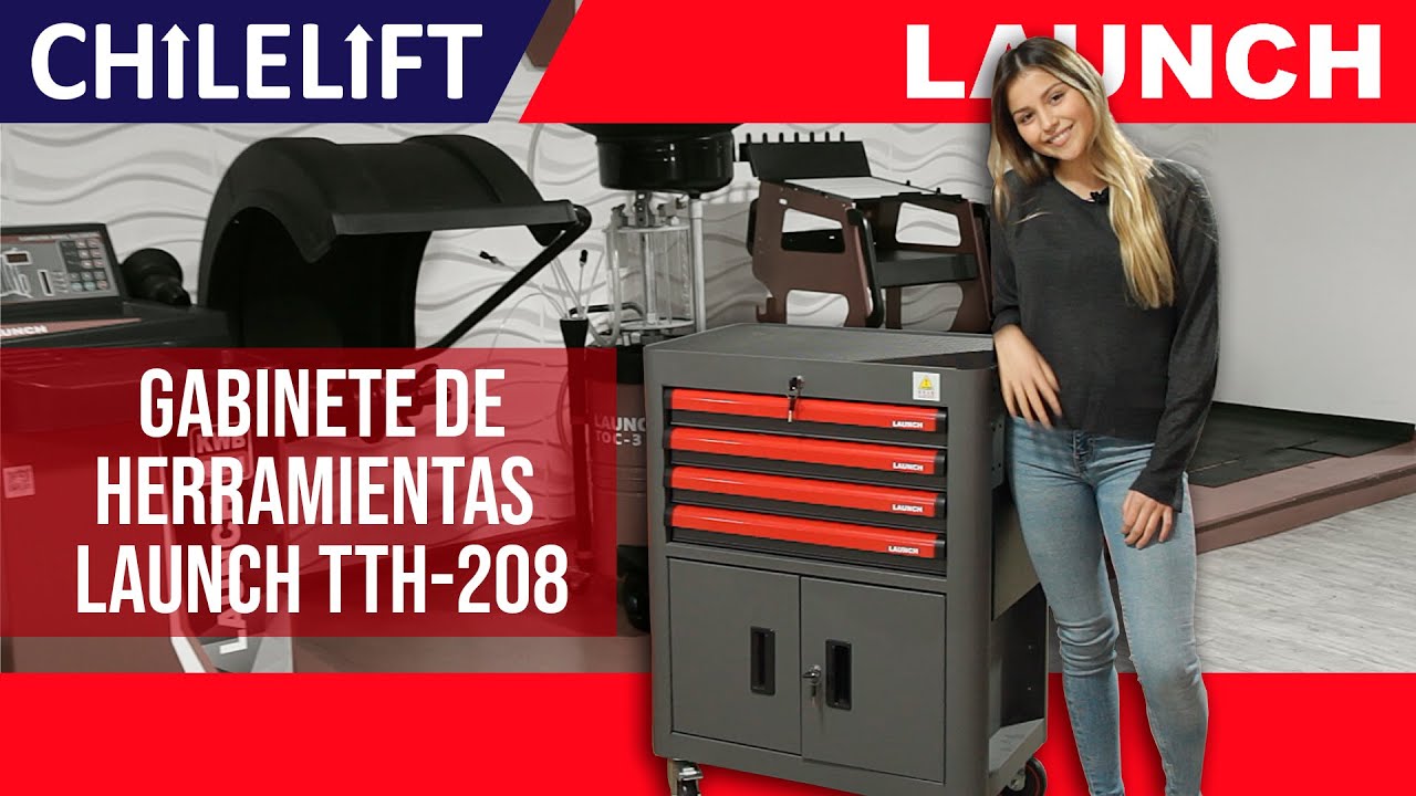 CARRO DE HERRAMIENTAS REPARACION RAPIDA 208PZS LAUNCH TTH-208 - Chilelift