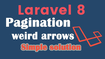 Fix an error of the pagination weird arrows in Laravel 8 | Simple solution of paginate arrows 2021