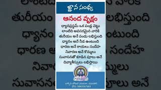 ఆనంద వృక్షం #Meditation #GnanaSandhya #Dhyanaprastham #DivyagnanaGuruji #InnerJourney #PeaceOfMind
