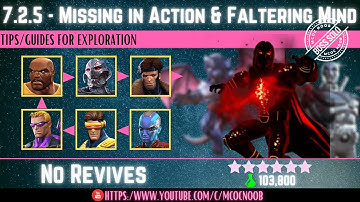 MCOC: Act 7.2.5 - Missing in Action & Faltering Mind - (Book 2, Act 1.2) - Tips/Guides - No Revives