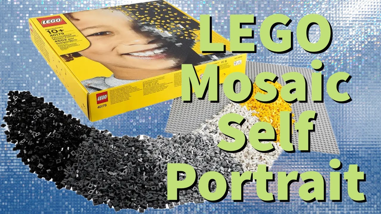 LEGO Mosaic Maker Self-Portrait Time Lapse Build - YouTube