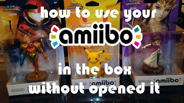 Use your Amiibo In The Box Without Opened it (NO DAMAGE)