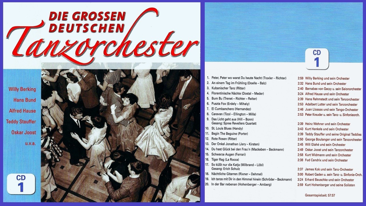 Various – Die Grossen Deutschen Tanzorchester - 10 CD - CD 1 - YouTube