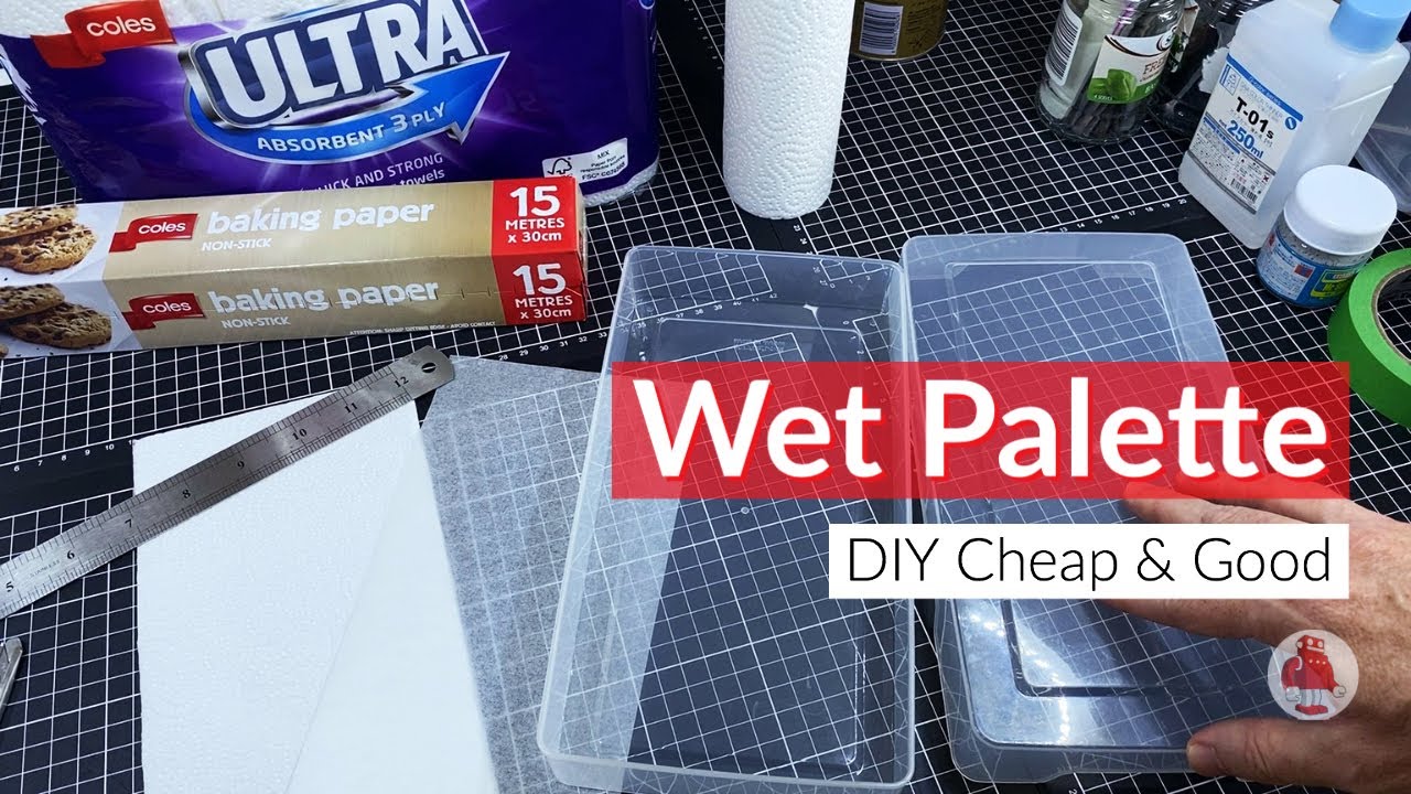 How to make a wet palette for painting Gunpla - Gunpla 101