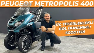 Peugeot Metropolis 400 SW Ön İnceleme | Üç Tekerlekli Scooter! Resimi