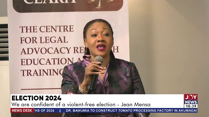 Election 2024: We are confident of a violent-free election - Jean Mensa