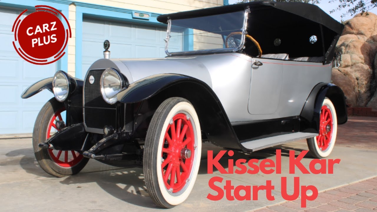 How to start a 1918 Kissel 6-38 - Rare Kissel Kar Start Up and Walk Around
