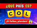 Reto de letras | ADIVINA el PAÍS por su sigla de 3 LETRAS sin fallar | Trivia de banderas del mundo