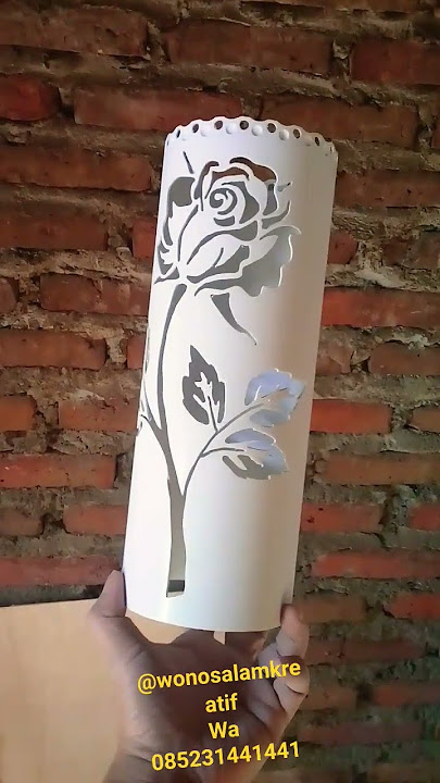 Tutorial membuat lampu hias cantik berbahan pipa paralon/pvc #diy #graffiti #art #painting #arte